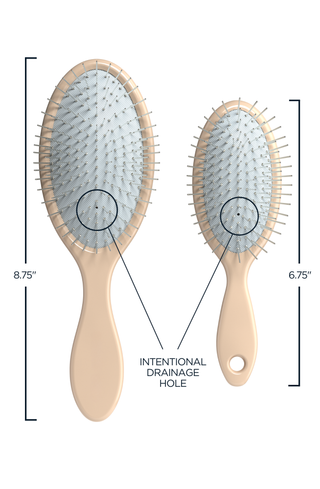 Detangling Duo flat lay — Detangling Brush and Mini Brush side by side