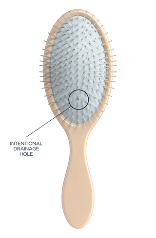 Glow Beauty Detangling Brush — bristle detail
