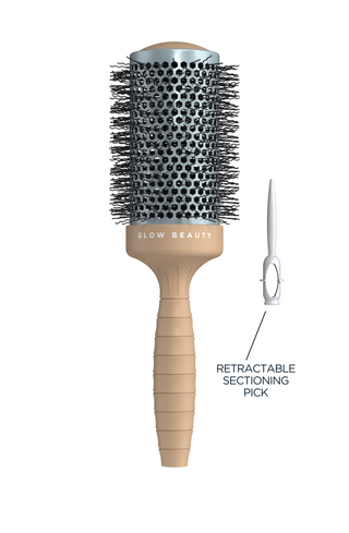 Glow Beauty Round Brush — vented barrel detail