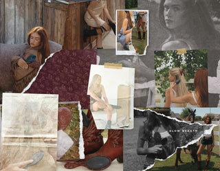 One Last Rodeo campaign collage — Western Collection moodboard